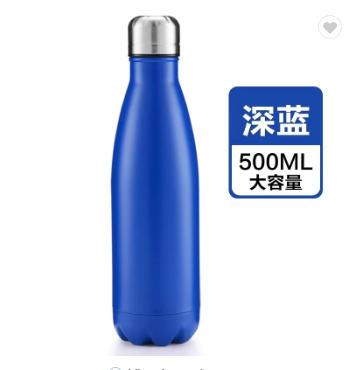 BPA free double wall stainless steel cola shape vacuum flask thermal bottle