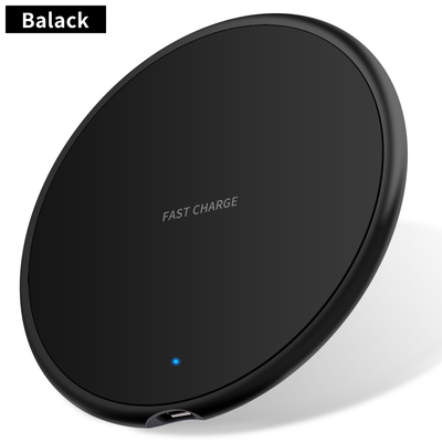 10W Qi Wireless Charger Slim Metal Pad for iPhone 11 Samsung S20 S10 S9 Note 8 9 10 Fast Wireless Charging Quick Charge Adapter.