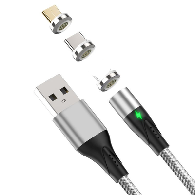 Magnetic USB cable for micro type-c fast charging strong magnetic cable.
